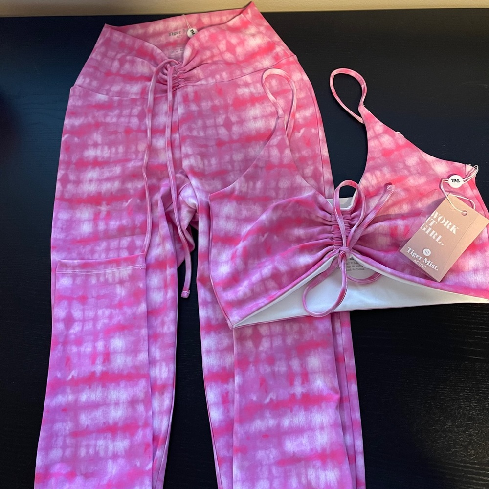 Workout/lounge tie dye set